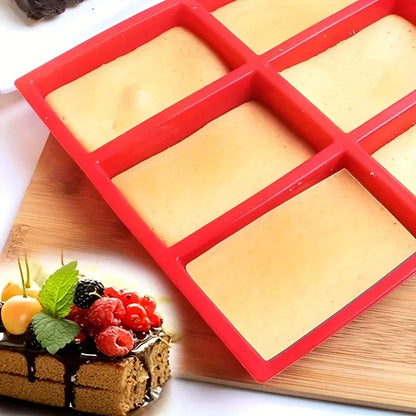 9-Cavity Silicone Mini Loaf Pan | Non-Stick Baking Mold for Bread, Cake & Soap