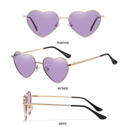 Heart Shaped Sunglasses with UV400 Protection