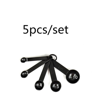 Kitchen Measuring Spoons Set – PP Plastic Baking Spoons for Sugar, Flour & More (5pc or 10pc)