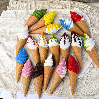 Faux Ice Cream Bar Display Prop – 21cm Realistic Simulation Food Model for Decor, Photography & Styling