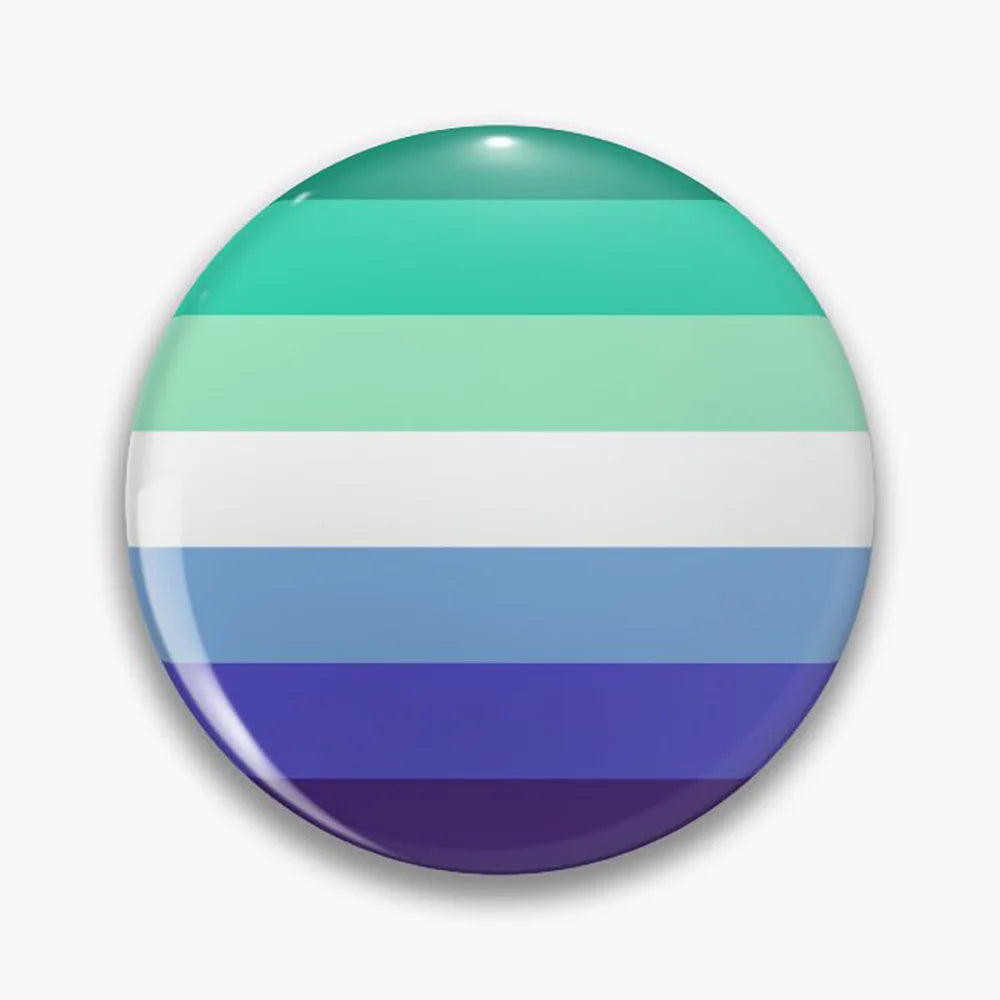 Pride Button Pin – Rainbow & LGBTQ+ Flag Lapel Badge (44mm)