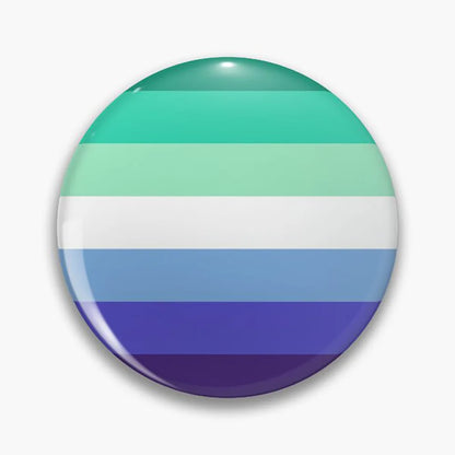 Pride Button Pin – Rainbow & LGBTQ+ Flag Lapel Badge (44mm)