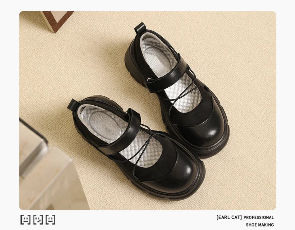 Butterfly Knot Platform Mary Jane Sneakers for Women