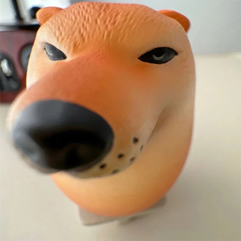 Dog & Egg Shiba Inu Desk Figurine | Creative Realistic Egg-Shaped Home Office Decor & Christmas Gift