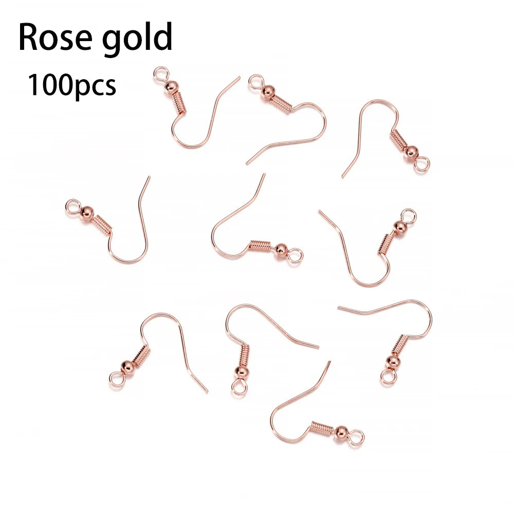 Hypoallergenic Earring Hook Kit | 100/300pcs Fish Hooks, Jump Rings & Ear Wires for DIY Jewelry Making