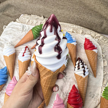 Faux Ice Cream Bar Display Prop – 21cm Realistic Simulation Food Model for Decor, Photography & Styling