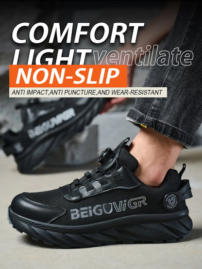 Steel Toe Cap Safety Shoes for Men Anti Slip and Puncture Resistant