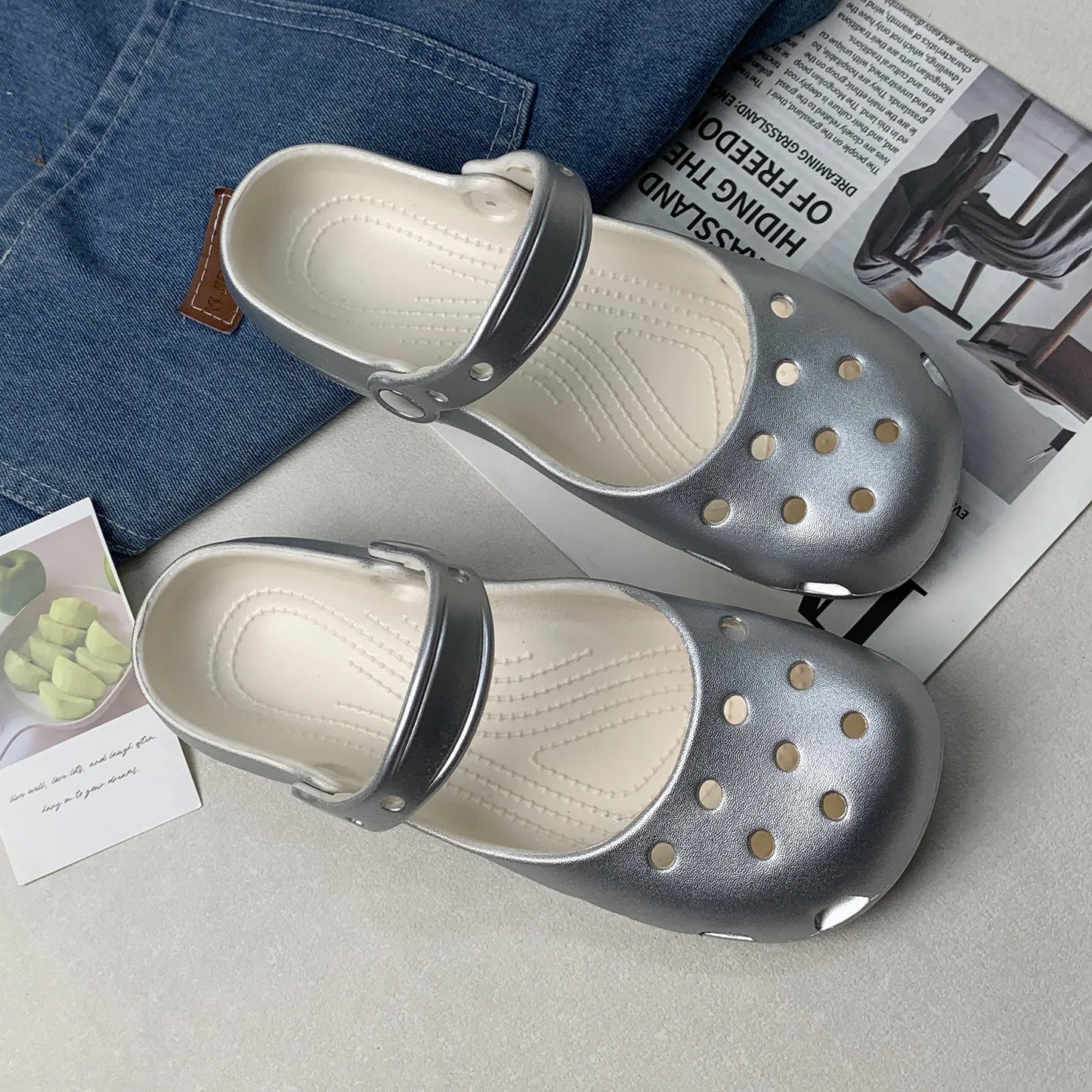 EVA Ballet Platform Clog Sandals for Women
