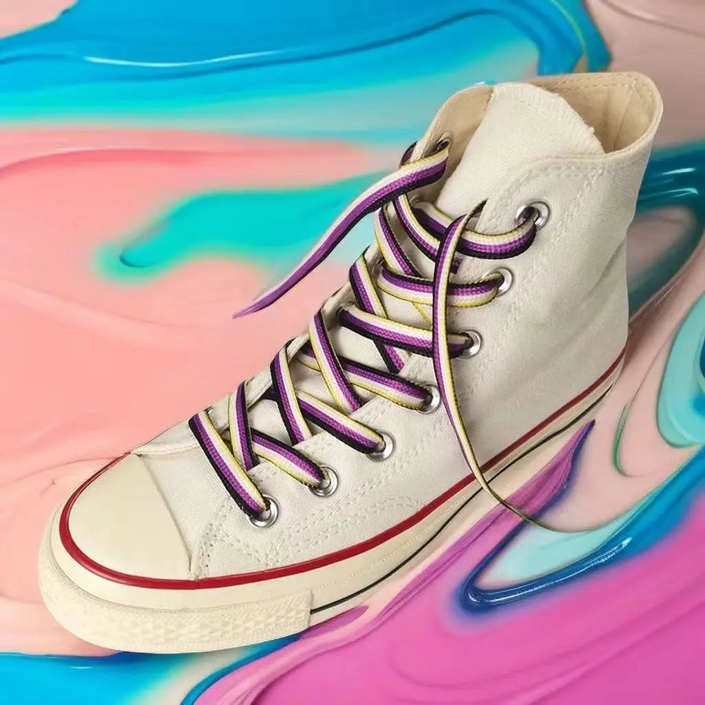 Pride Flag Flat Shoelaces for Sneakers