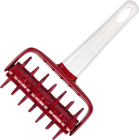 DIY Pizza & Pastry Dough Roller | Plastic Needle Wheel Cutter & Bread Hole Punch Baking Tool