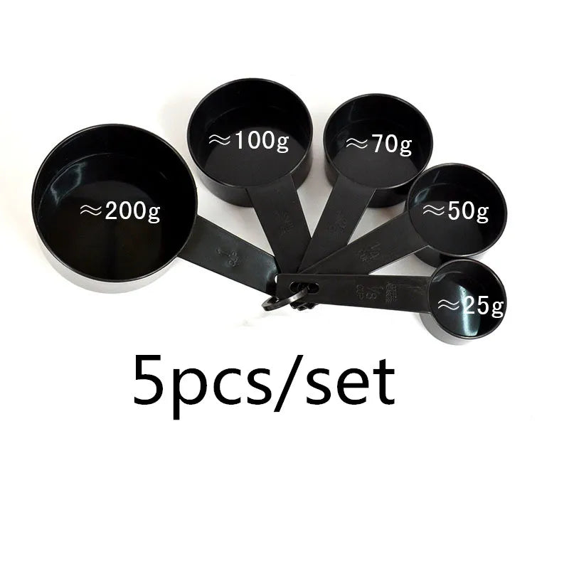Kitchen Measuring Spoons Set – PP Plastic Baking Spoons for Sugar, Flour & More (5pc or 10pc)
