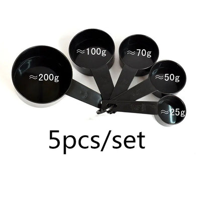 Kitchen Measuring Spoons Set – PP Plastic Baking Spoons for Sugar, Flour & More (5pc or 10pc)