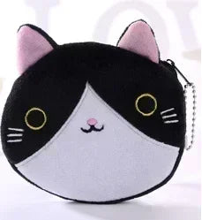 Plush Cartoon Animal Coin Purse with Zipper