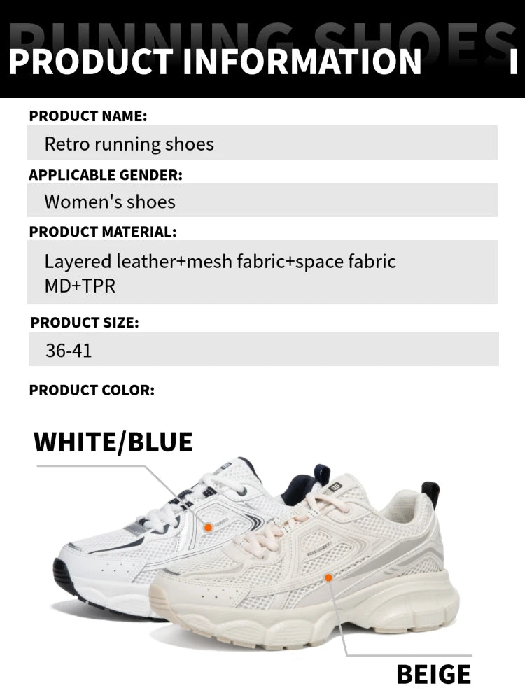 Women's Lightweight Mesh Running Sneakers – Breathable Lace-Up Sport Shoes