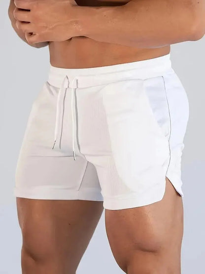 Men's Athletic Gym & Running Shorts – Elastic Waist, Pockets, Solid Color | M–XXXL
