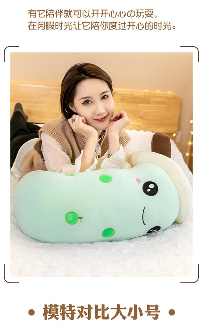 Cute Boba Bubble Tea Plush Toy | 24cm Soft Kawaii Milk Cup Plushie Gift for Kids & Adults