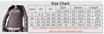 Women's Y2K Grunge Skull Graphic Thermal T-Shirt | 90s Vintage Aesthetic Long Sleeve Pullover Top