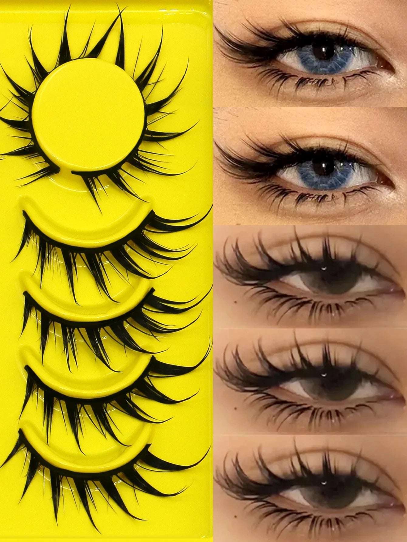 Cat Eye Manga Lashes | 3D Faux Mink Wispy Natural Winged Elongated False Eyelashes