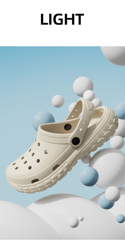 EVA T Strap Closed Toe Slide Sandals for Men and Women