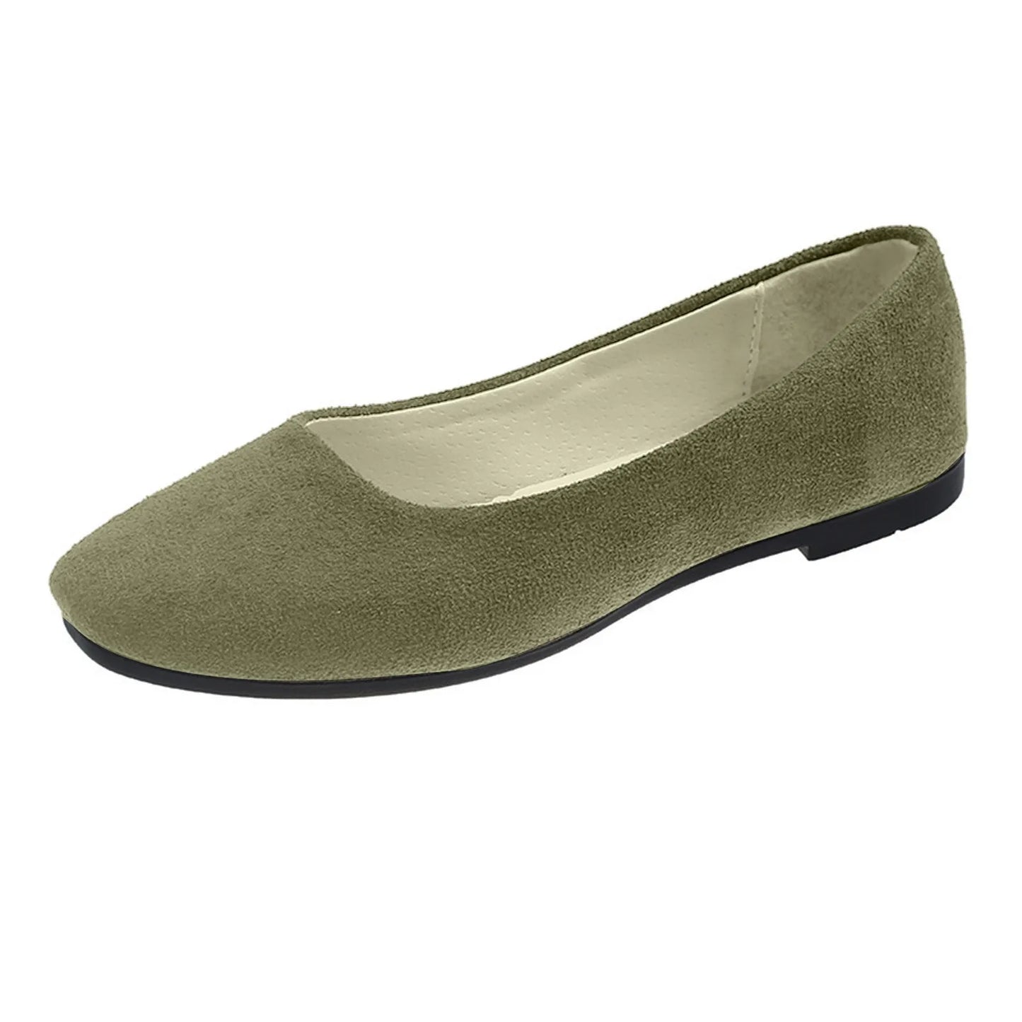 Women's Suede Slip On Flat Loafers
