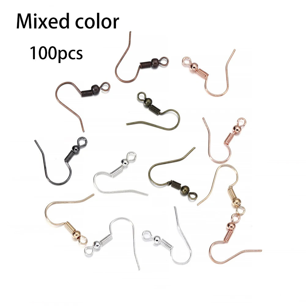 Hypoallergenic Earring Hook Kit | 100/300pcs Fish Hooks, Jump Rings & Ear Wires for DIY Jewelry Making