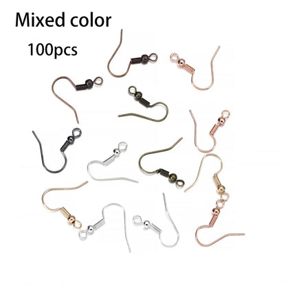 Hypoallergenic Earring Hook Kit | 100/300pcs Fish Hooks, Jump Rings & Ear Wires for DIY Jewelry Making
