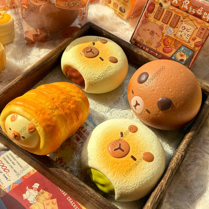 Capybara Bakery Squishy Toy | Slow Rising Stress Relief Squeeze Gift