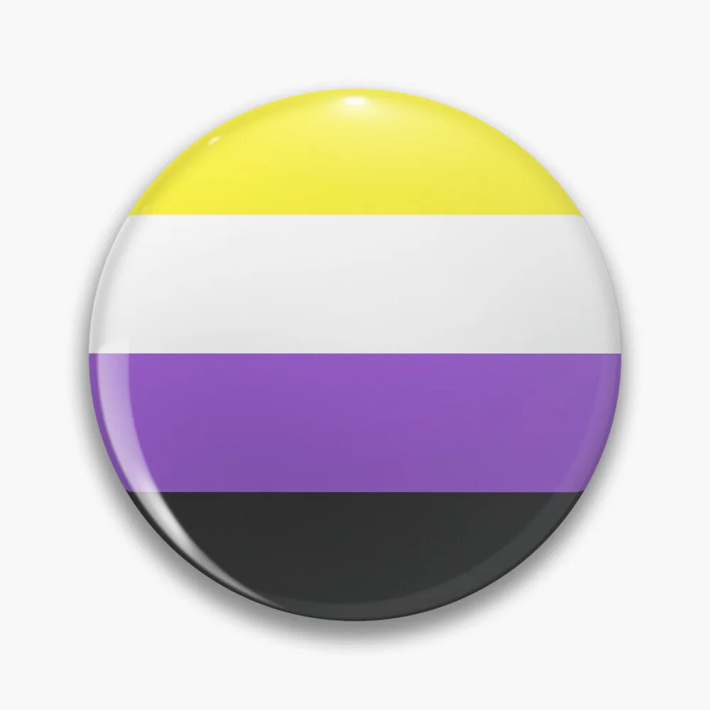 Pride Button Pin – Rainbow & LGBTQ+ Flag Lapel Badge (44mm)