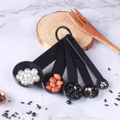 Kitchen Measuring Spoons Set – PP Plastic Baking Spoons for Sugar, Flour & More (5pc or 10pc)