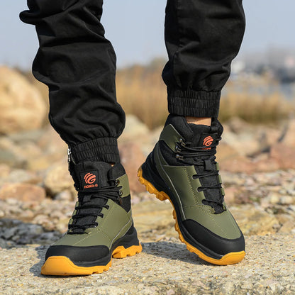 Steel Toe Cap Leather Work Safety Boots for Men
