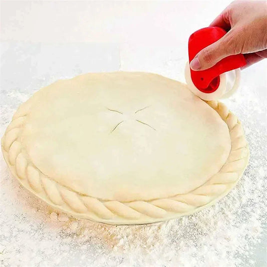 Kitchen Pizza & Pastry Lattice Cutter | Plastic Wheel Roller for Pie Crust, Pastry & Baking Decoration