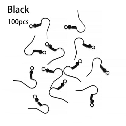 Hypoallergenic Earring Hook Kit | 100/300pcs Fish Hooks, Jump Rings & Ear Wires for DIY Jewelry Making