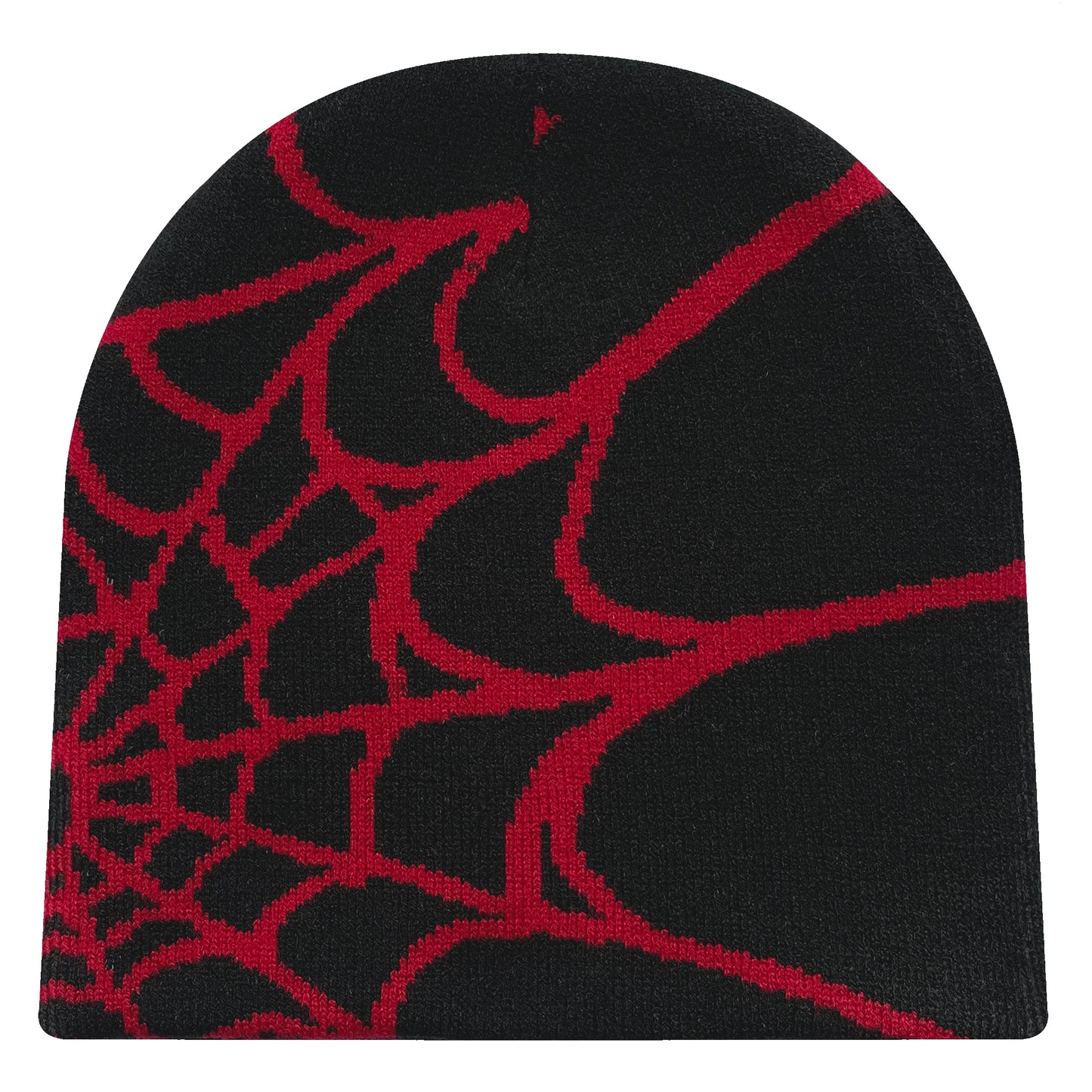 Y2K Spider Web Knit Beanie – Unisex Geometric Streetwear Hat for Outdoor & Everyday Wear