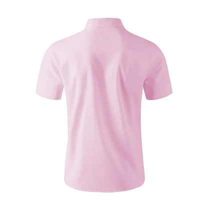 Men's Business Casual Short Sleeve Shirt | Wrinkle-Free Summer Top