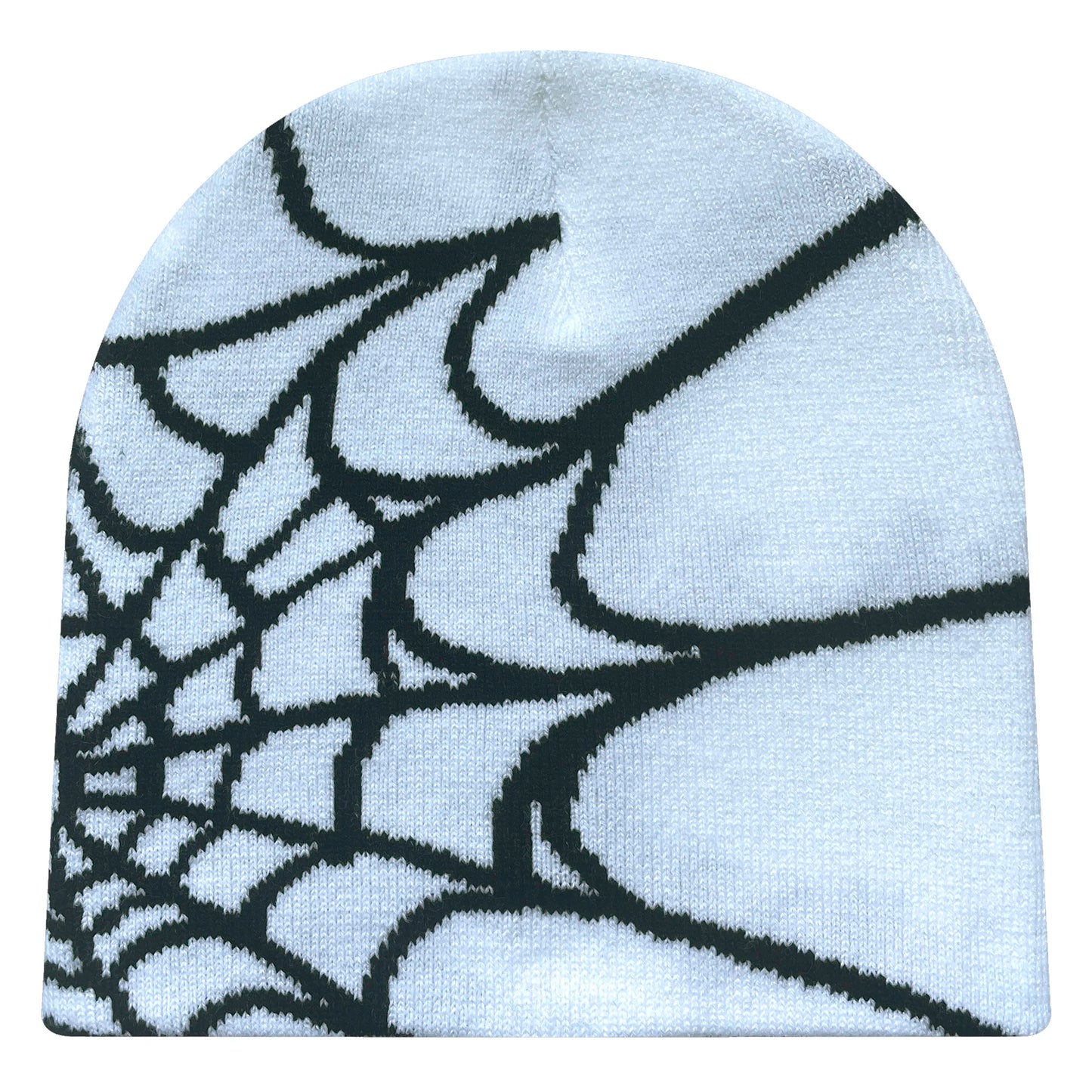 Y2K Spider Web Knit Beanie – Unisex Geometric Streetwear Hat for Outdoor & Everyday Wear