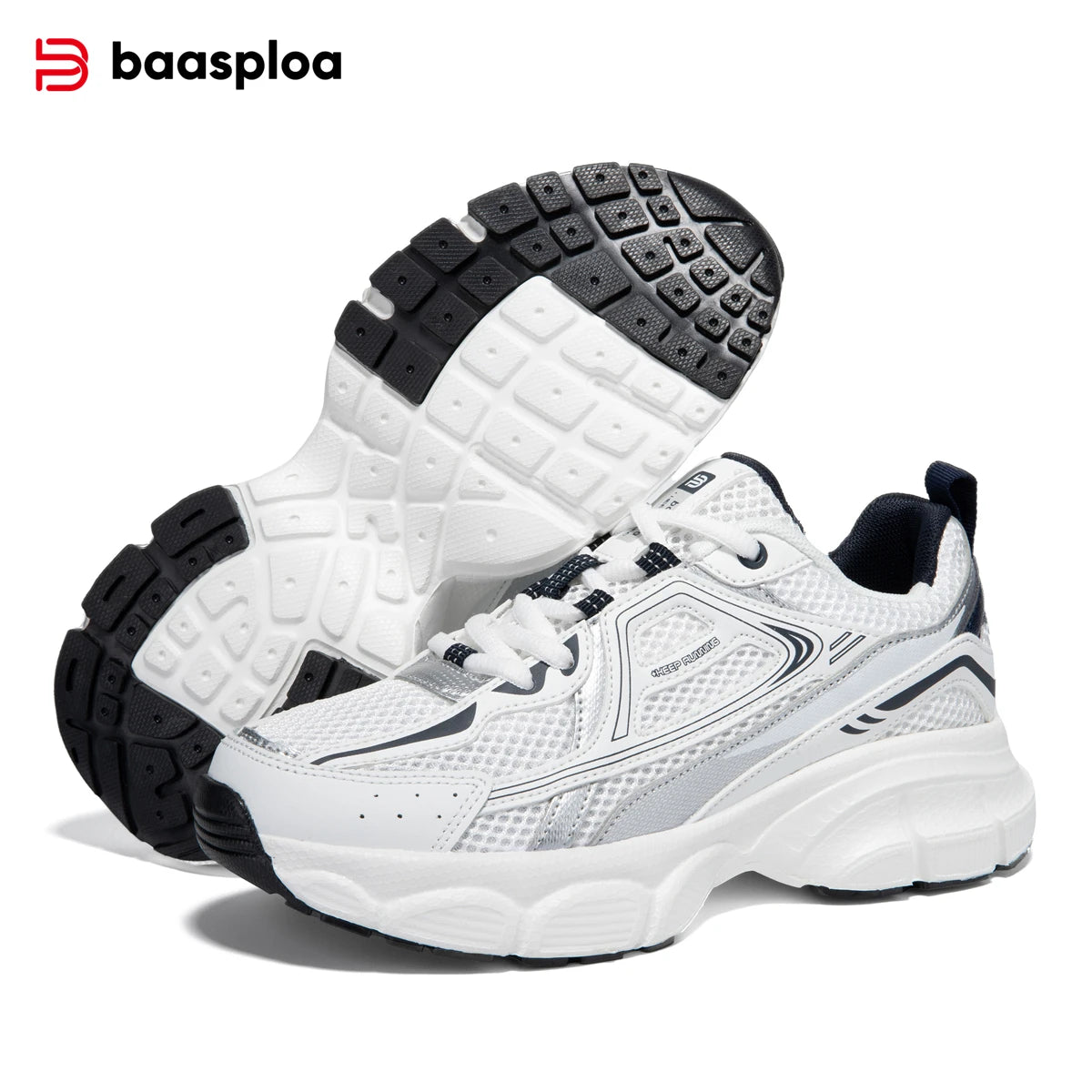Women's Lightweight Mesh Running Sneakers – Breathable Lace-Up Sport Shoes