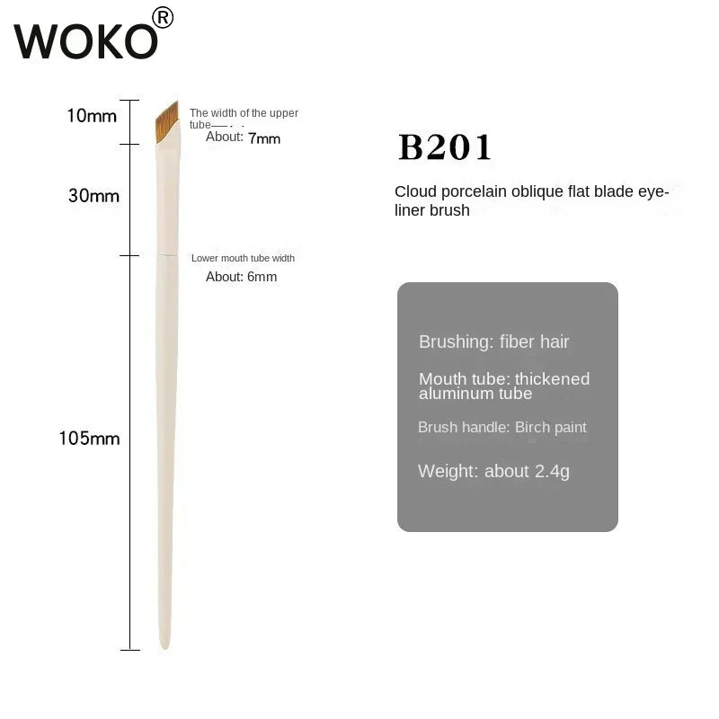 Upgrade Blade Eyeliner & Eyebrow Brush | Ultra Thin Fine Angle Flat Brush for Precise Eye Makeup