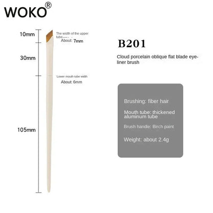Upgrade Blade Eyeliner & Eyebrow Brush | Ultra Thin Fine Angle Flat Brush for Precise Eye Makeup