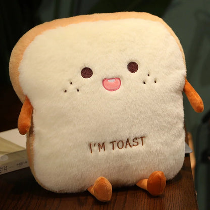 Plush Toast Bread Pillow – Soft Simulation Food Cushion & Kids Toy Gift