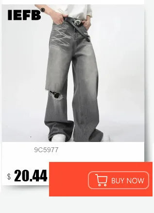 Vintage Wide-Leg Jeans – Men's Camo & Washed Denim