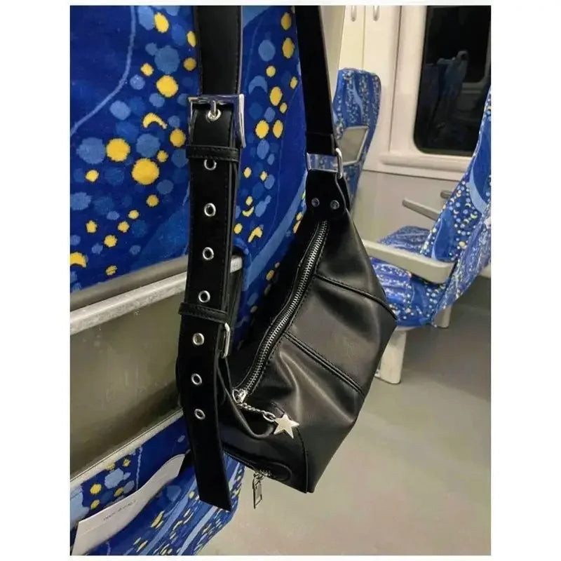Y2K Star Girl Crossbody Bag – Gothic Harajuku Shoulder & Tote Handbag