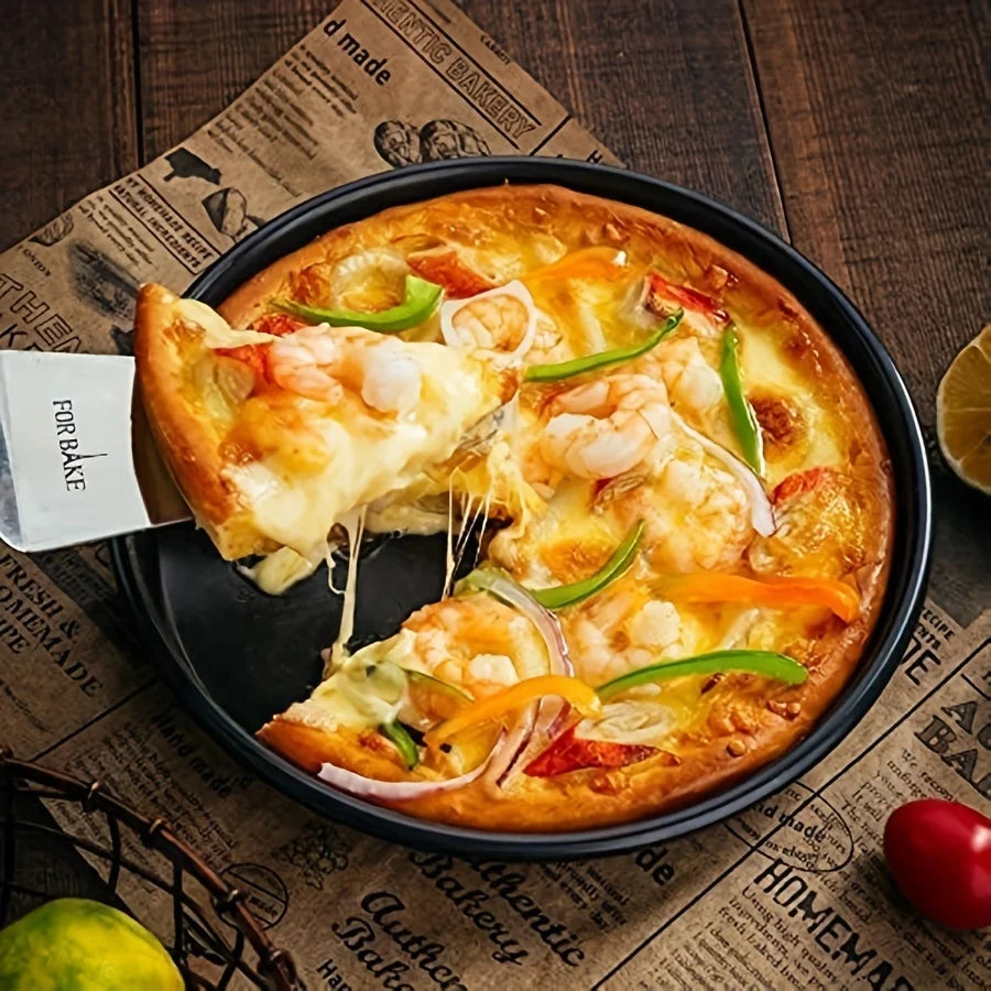 Non-Stick Round Pizza Tray | 6–10 inch Carbon Steel Baking Tray for Home & Restaurant