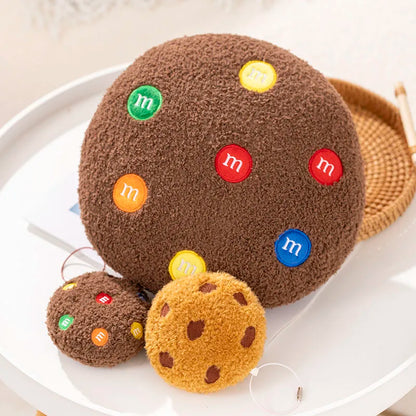 Kawaii Chocolate Cookie Plush Pillow — Squishy Stuffed Toy & Decor