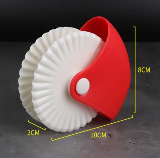 Kitchen Pizza & Pastry Lattice Cutter | Plastic Wheel Roller for Pie Crust, Pastry & Baking Decoration