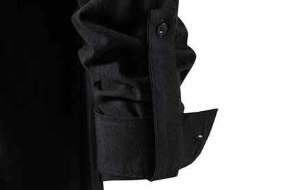 King Billion Men's Cotton Linen Shirt – Casual Long Sleeve V-Neck | S–XXXL