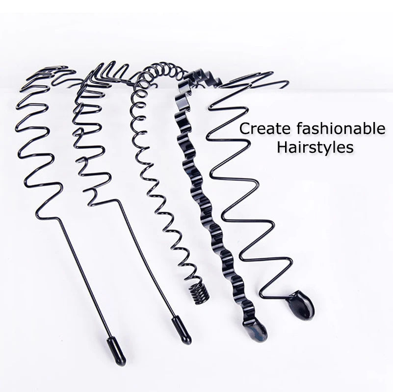 Men's Metal Headband for Sports Grooming and Everyday Wear