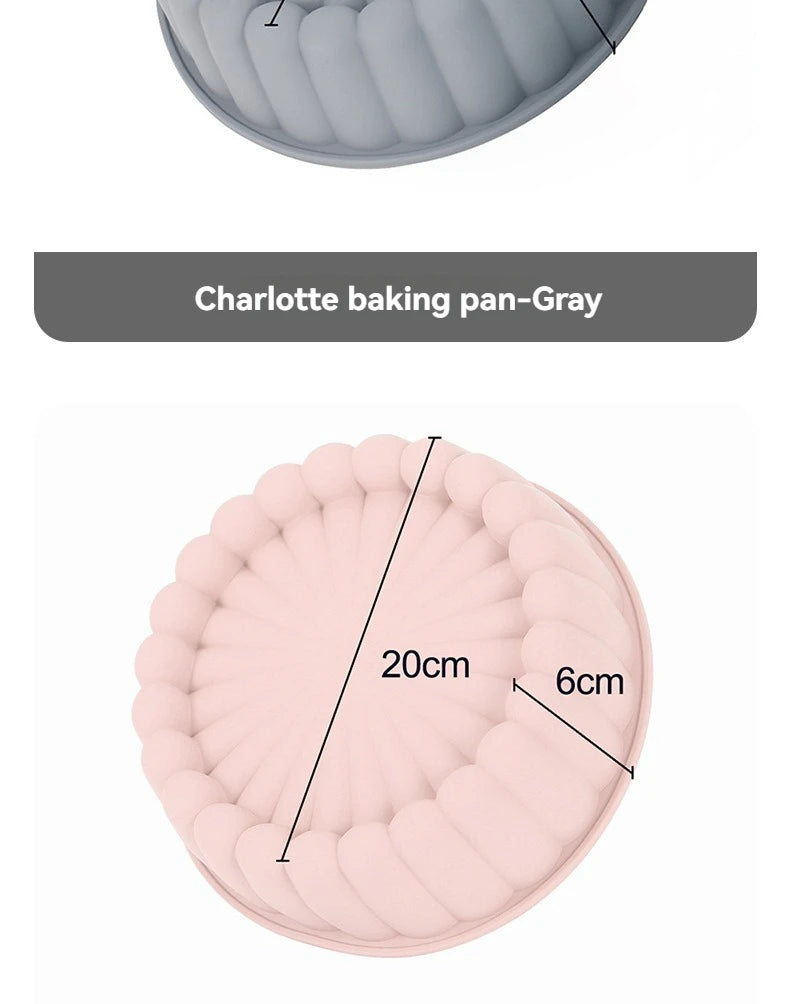 Silicone Sunflower Cake Mold – Round Non-Stick DIY Baking Pan