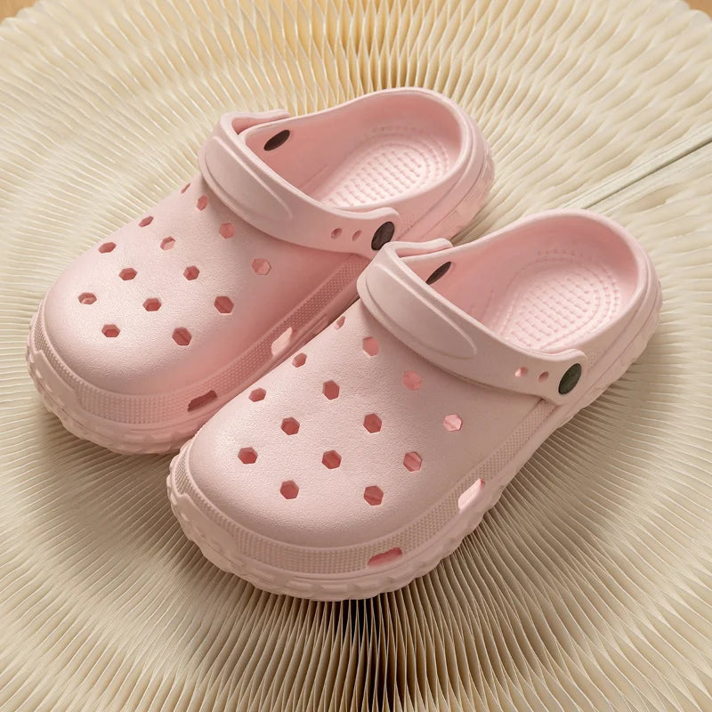 EVA T Strap Closed Toe Slide Sandals for Men and Women