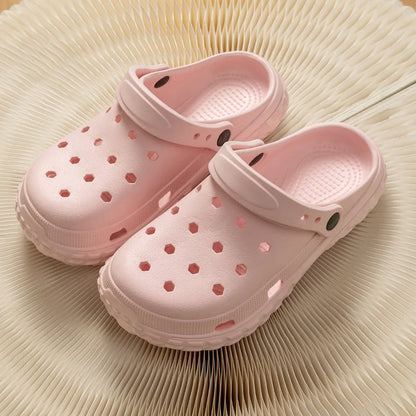 EVA T Strap Closed Toe Slide Sandals for Men and Women