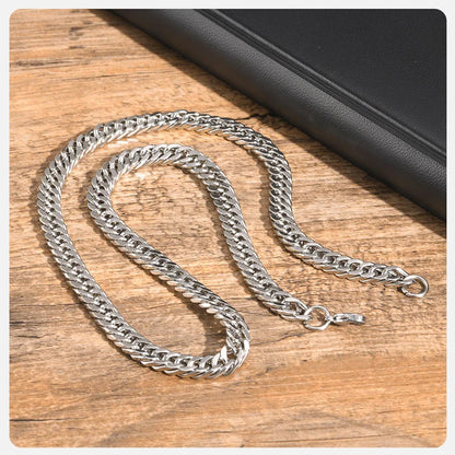 Men's Stainless Steel Cuban Link Chain Necklace Waterproof